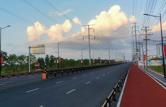 提升改造完成后的春順路，暢安舒美